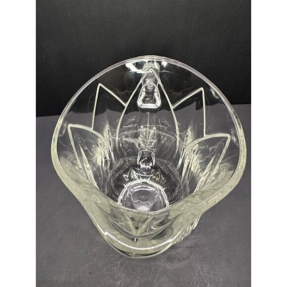 Vtg Cristal D'Arques Durand Pompano Tulip Water Pitcher Crystal Glass France 8" - Picture 2 of 11
